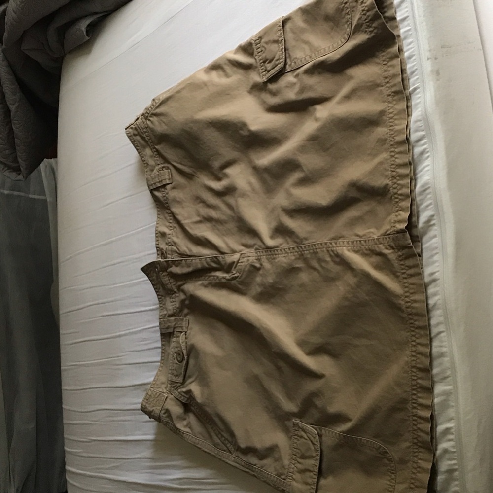 Natural Reflections Mini Skirt in Khaki Tan